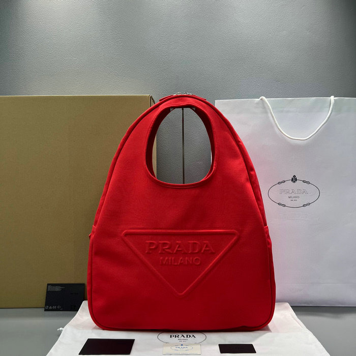 Prada Canvas hobo bag Red 2VY005