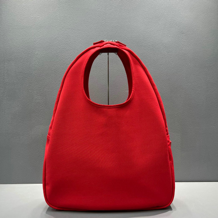 Prada Canvas hobo bag Red 2VY005