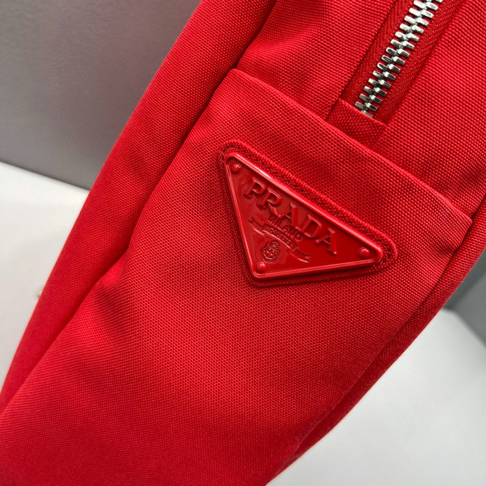 Prada Canvas hobo bag Red 2VY005