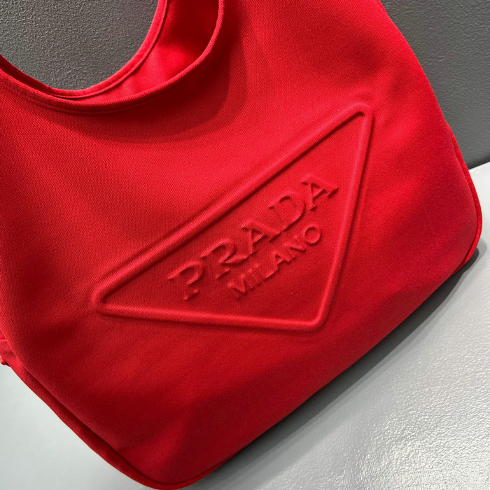 Prada Canvas hobo bag Red 2VY005