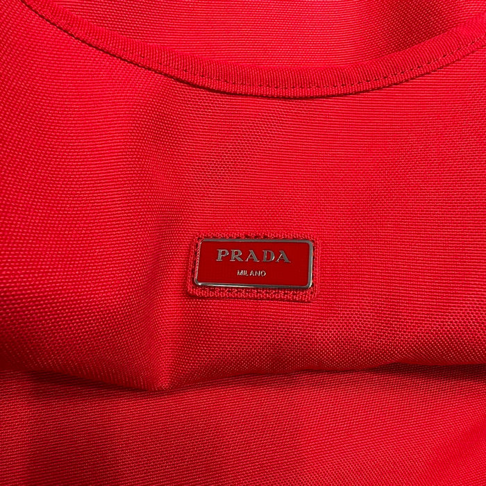 Prada Canvas hobo bag Red 2VY005