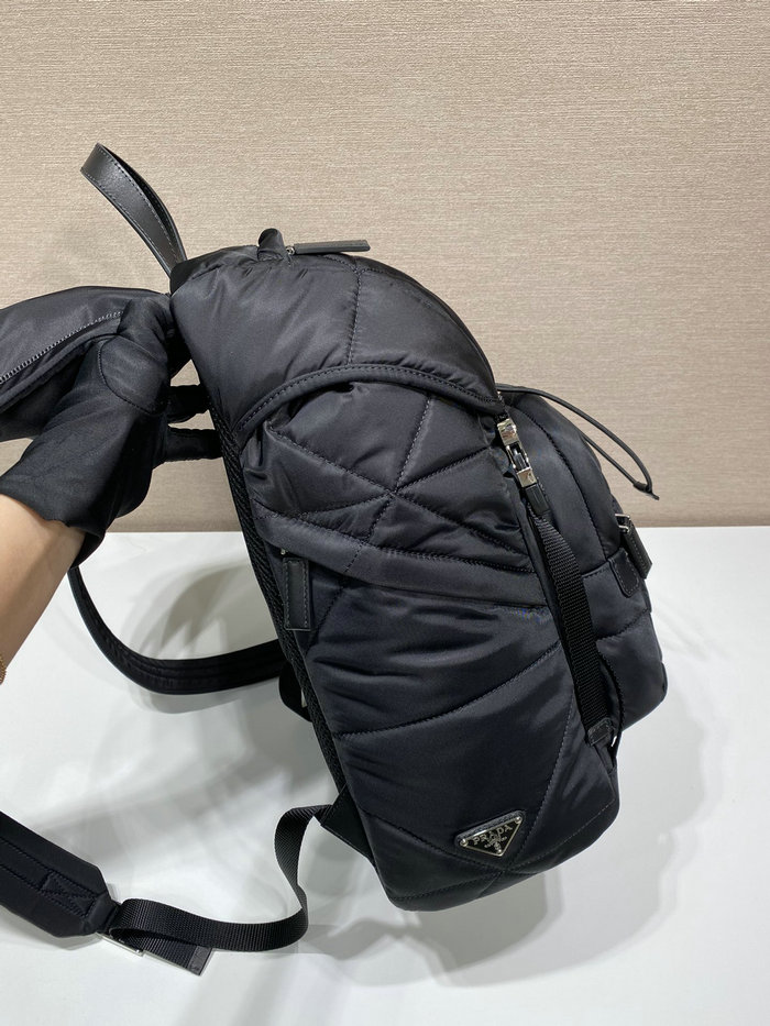 Prada Re-Nylon padded backpack with hood 2VZ135