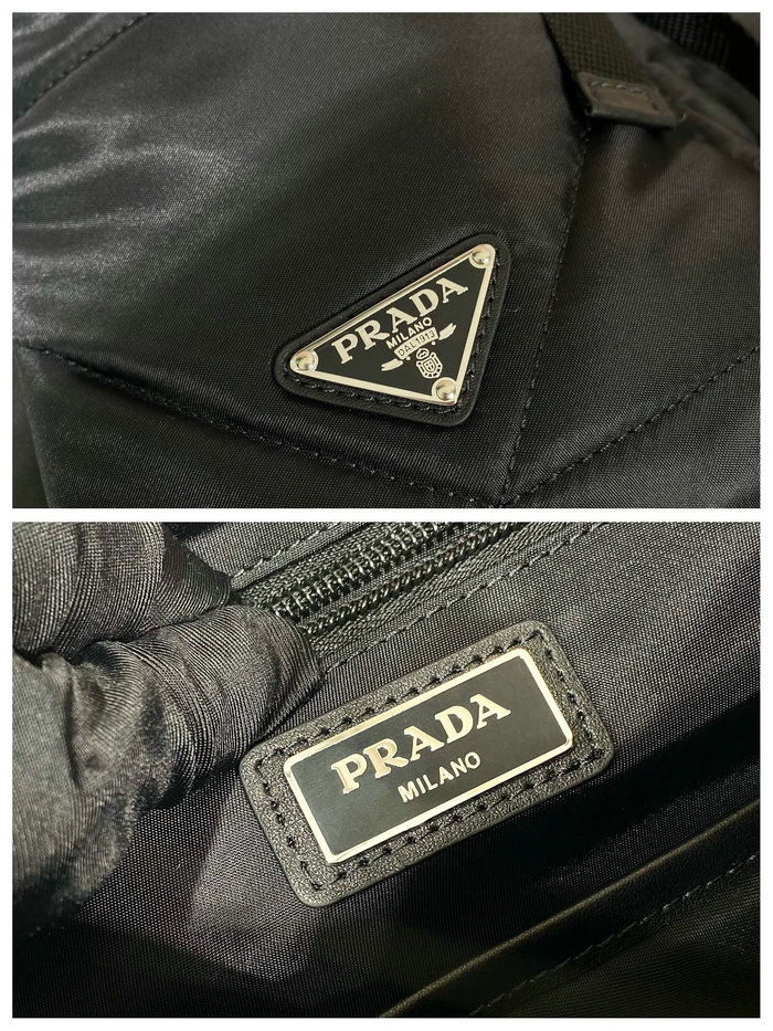 Prada Re-Nylon padded backpack with hood 2VZ135