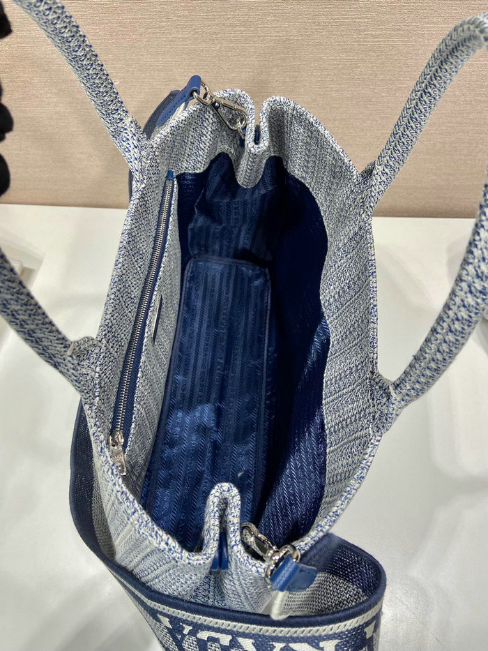 Prada Tote Bag Blue 1BA342