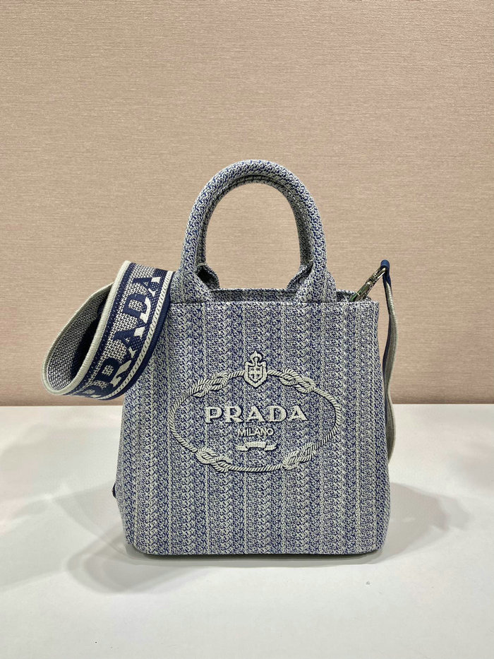 Prada Tote Bag Blue 1BA343