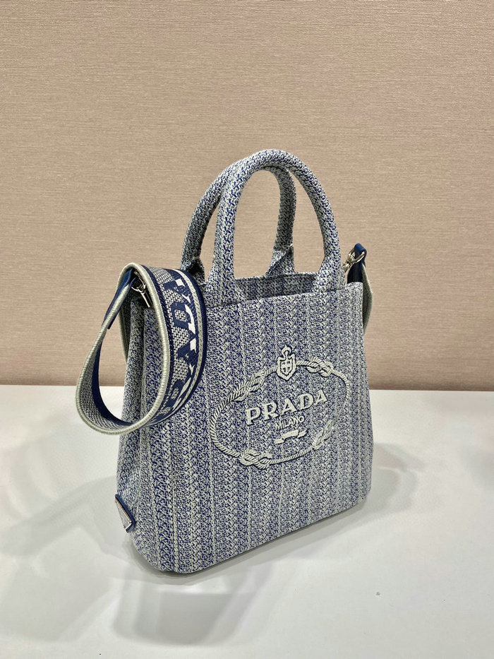 Prada Tote Bag Blue 1BA343