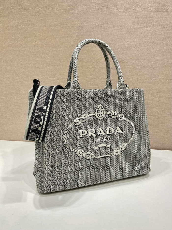 Prada Tote Bag Grey 1BA342