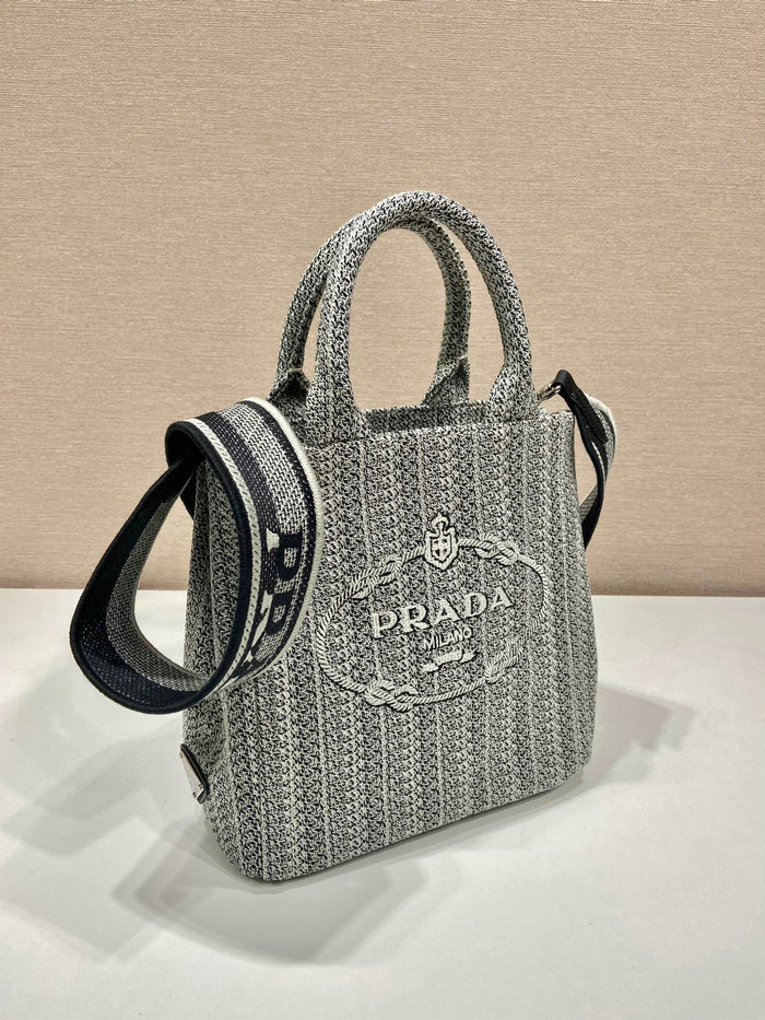 Prada Tote Bag Grey 1BA343