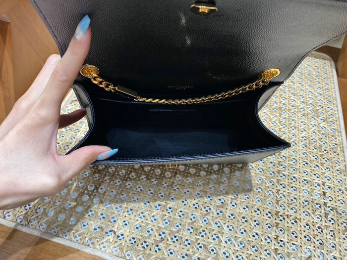 Saint Laurent Kate Small Bag Black with Gold 469390