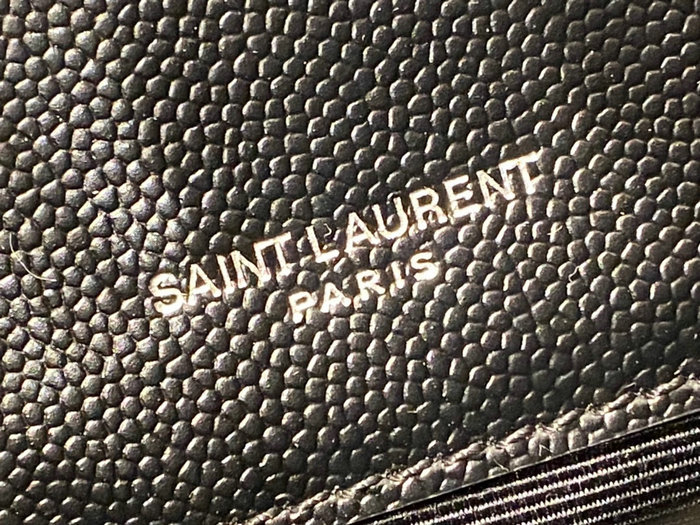 Saint Laurent Kate Small Bag Black with Silver 469390