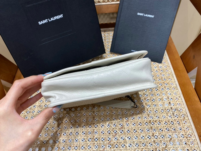 Saint Laurent Niki Chain Wallet White 583103