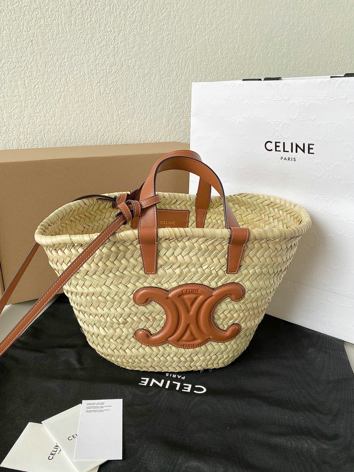 Teen Triomphe Celine Classic Panier Brown C35363