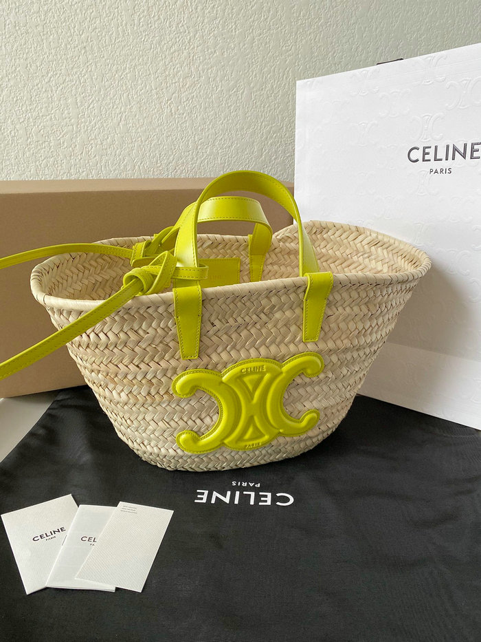 Teen Triomphe Celine Classic Panier Yellow C35363