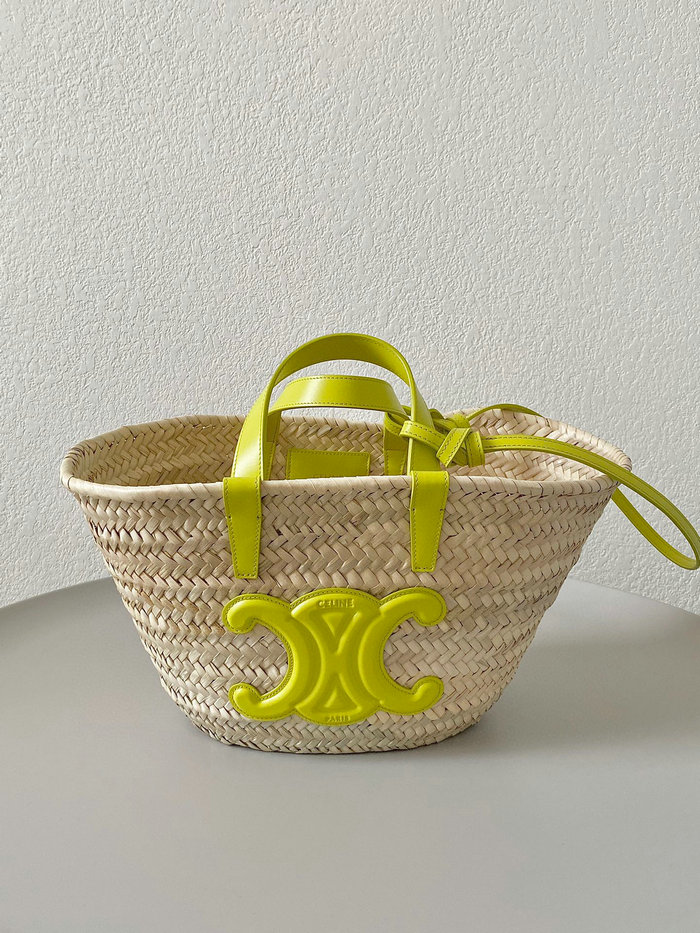 Teen Triomphe Celine Classic Panier Yellow C35363