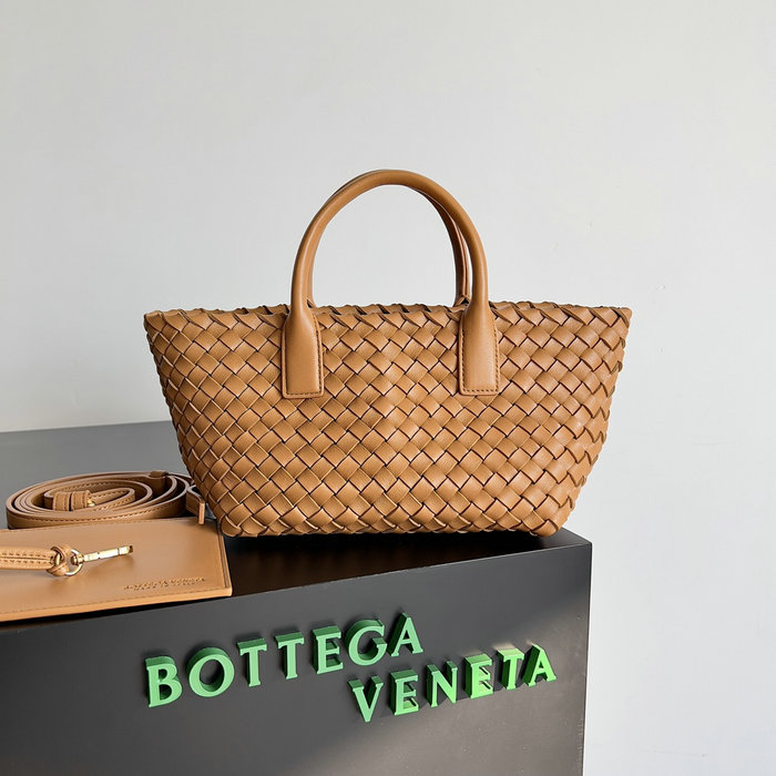 Bottega Veneta MINI CABAT Caramel B10021