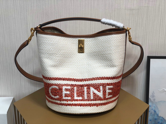 Celine Bucket 16 Bag White C195573