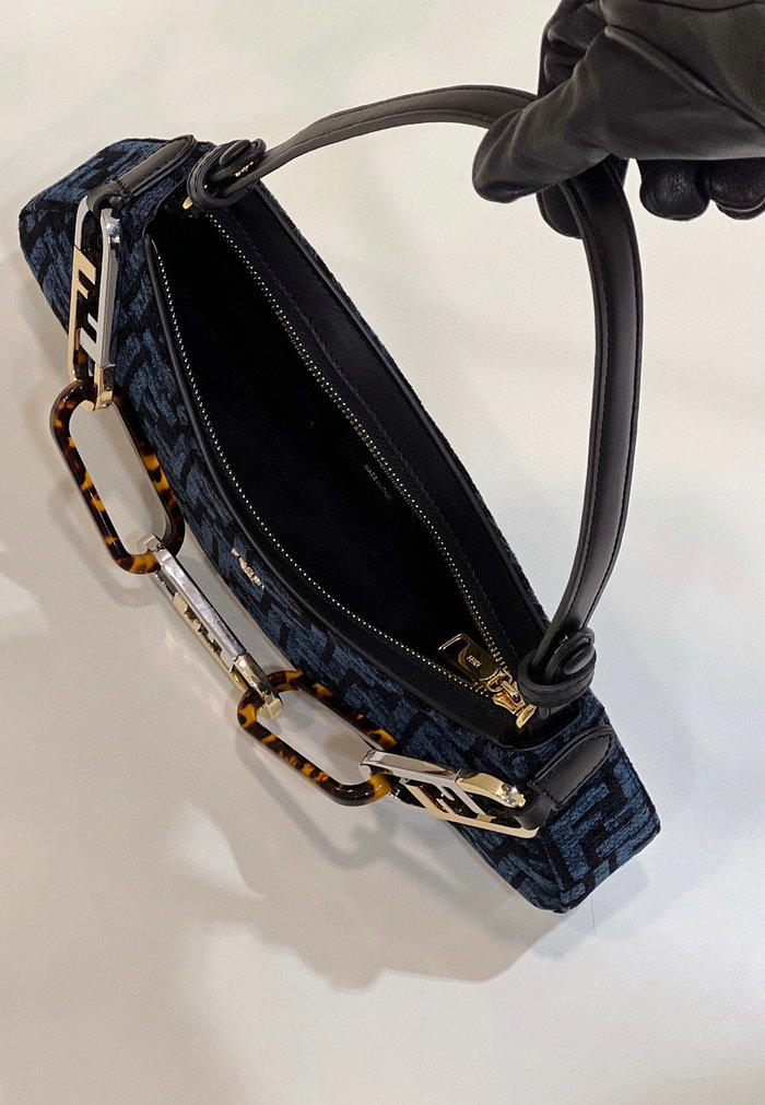 Fendi O'Lock Swing Bag Blue F8573