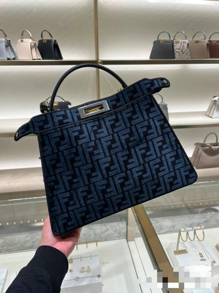 Fendi Peekaboo ISeeU Medium Bag Blue F80106