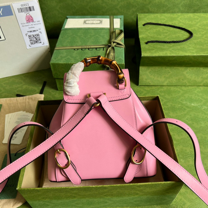 Gucci Bamboo small backpack Pink 702101