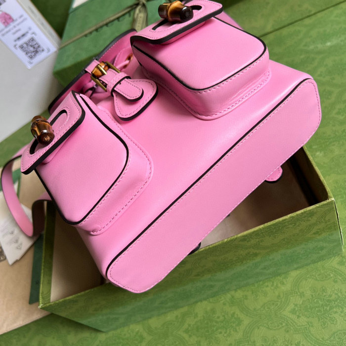 Gucci Bamboo small backpack Pink 702101