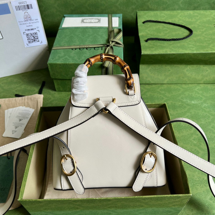 Gucci Bamboo small backpack White 702101