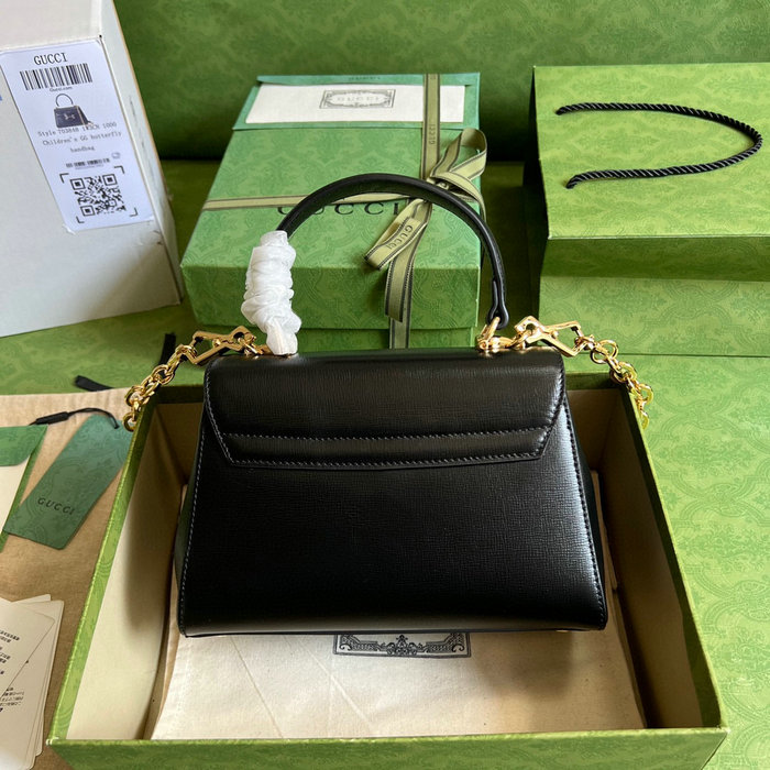 Gucci Horsebit 1955 top handle bag Black 703848