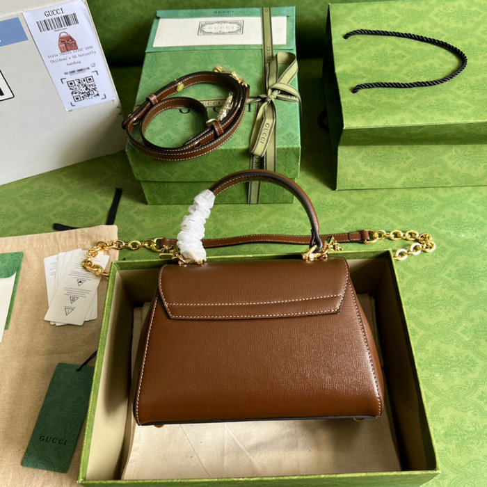 Gucci Horsebit 1955 top handle bag Brown 703848