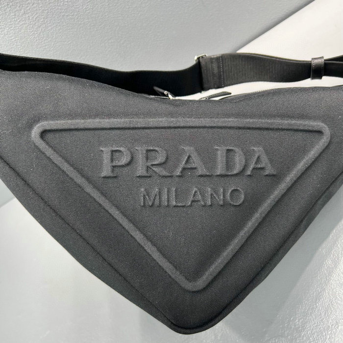 Prada Canvas Triangle Bag Black 2VY007