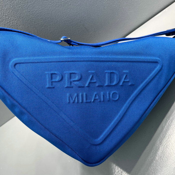 Prada Canvas Triangle Bag Blue 2VY007