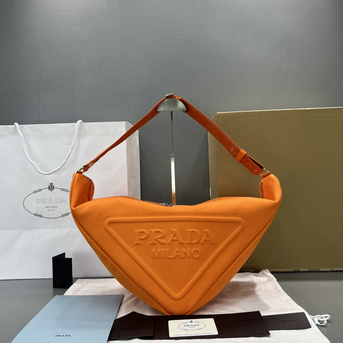 Prada Canvas Triangle Bag Orange 2VY007