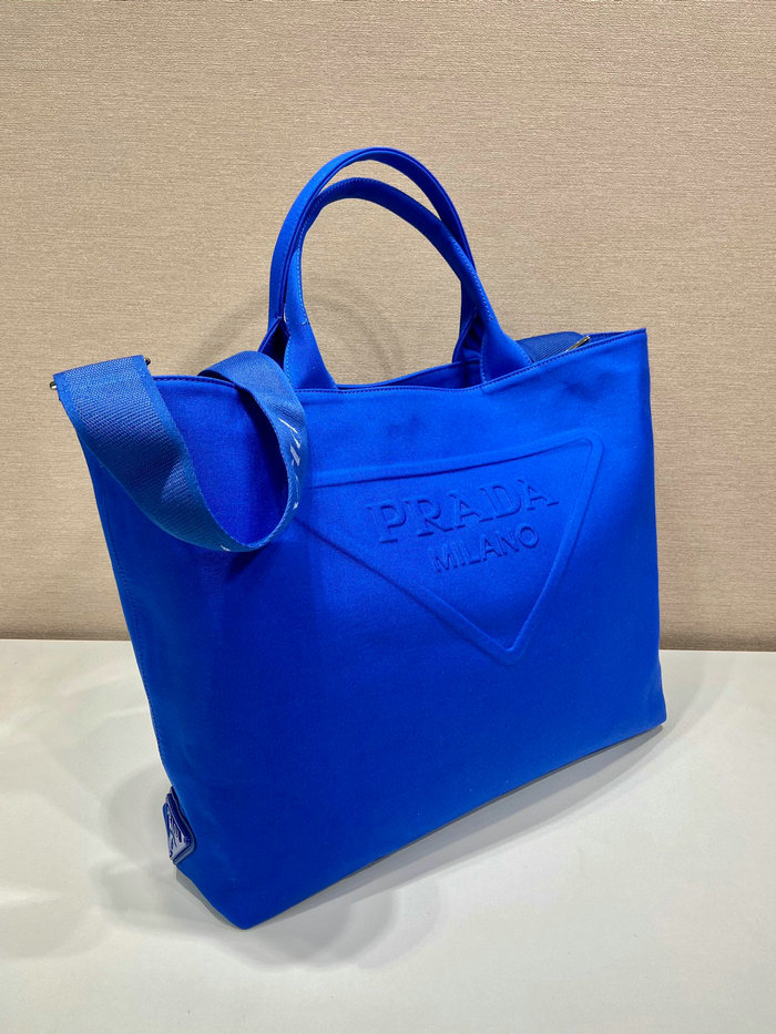 Prada Canvas tote bag Blue 2VG081