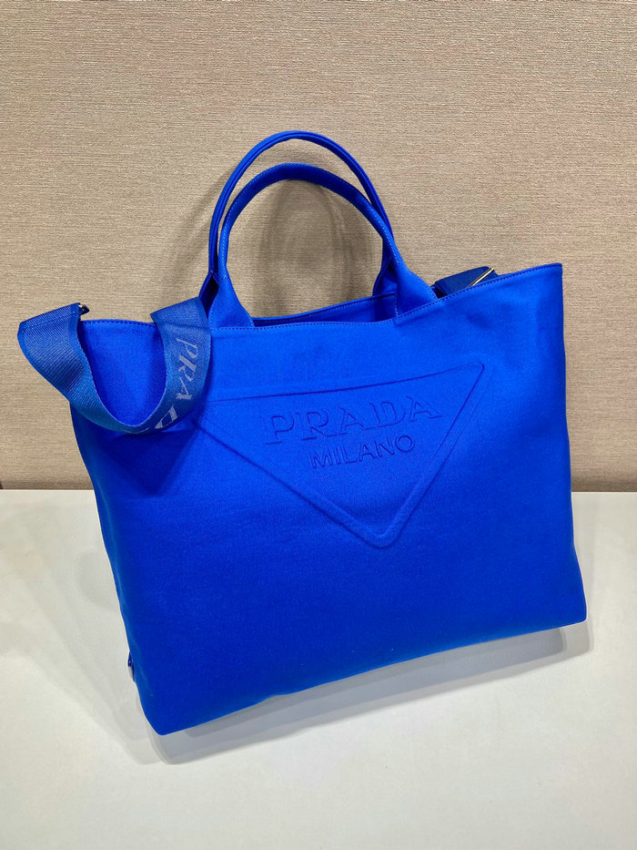 Prada Canvas tote bag Blue 2VG081