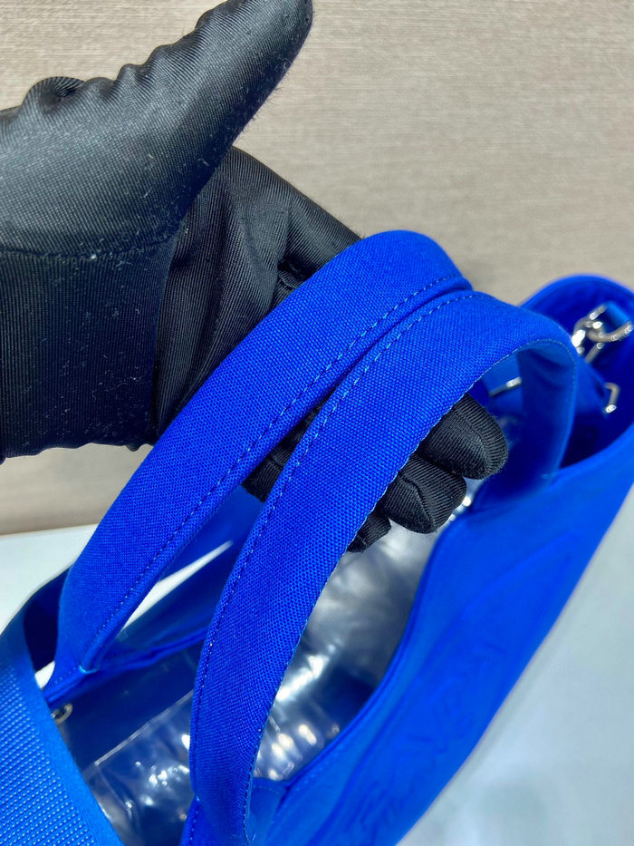 Prada Canvas tote bag Blue 2VG081