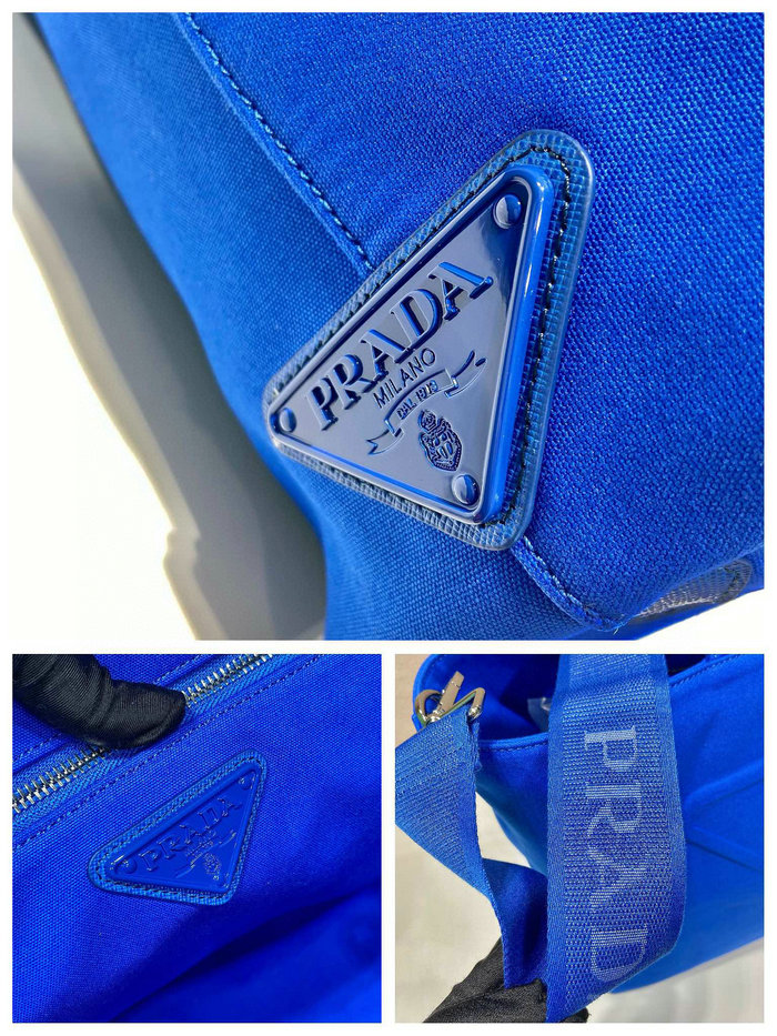 Prada Canvas tote bag Blue 2VG081