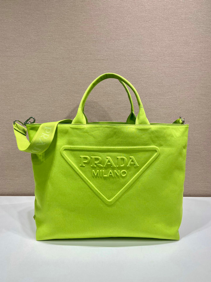 Prada Canvas tote bag Green 2VG081