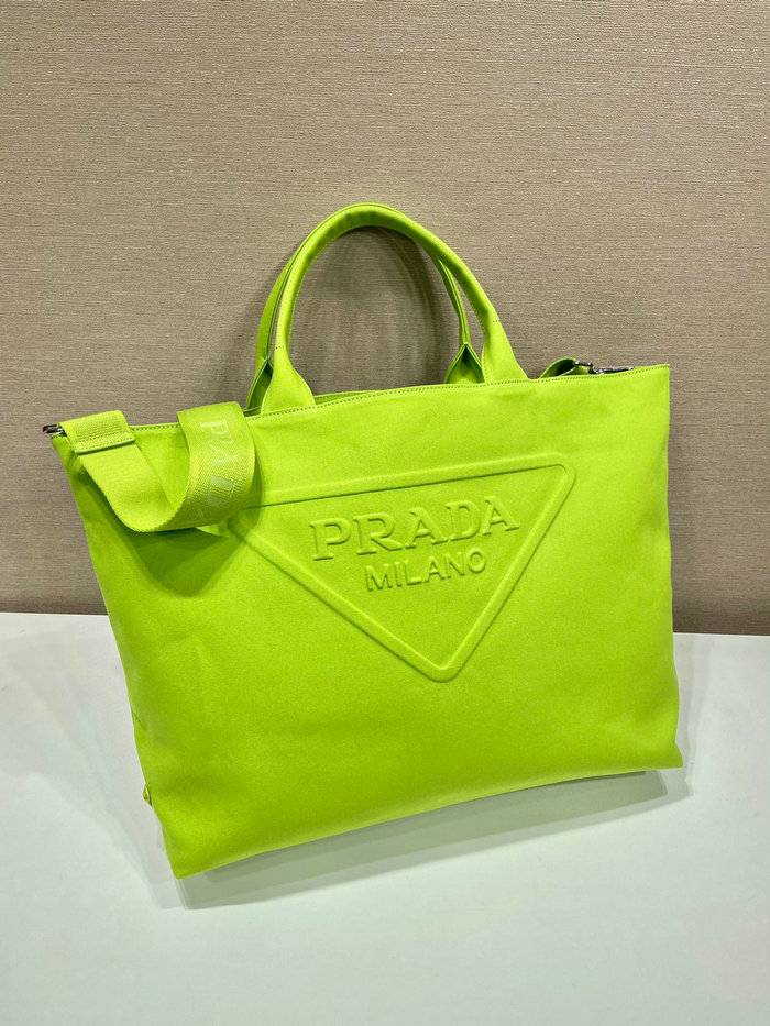 Prada Canvas tote bag Green 2VG081