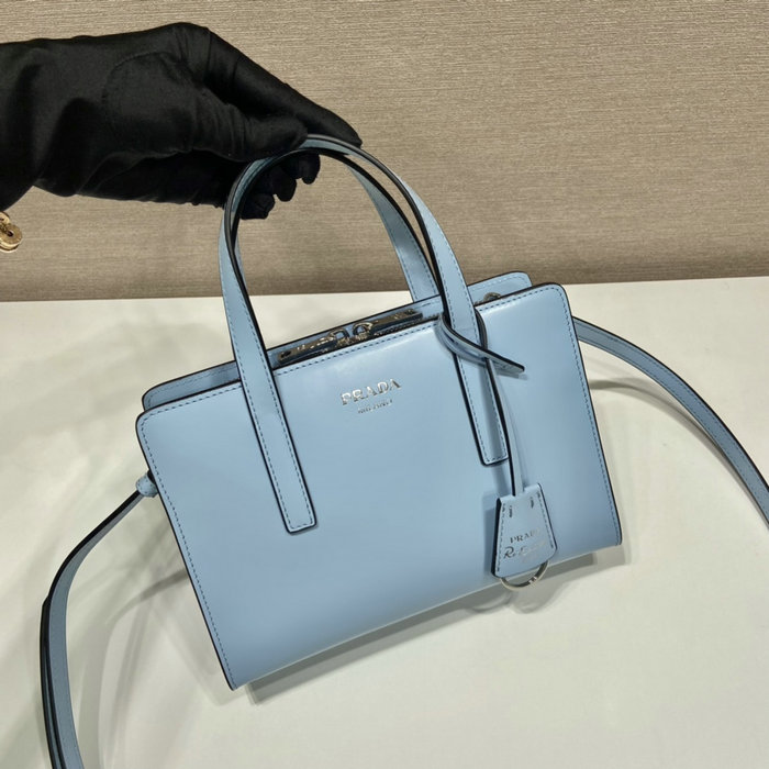 Prada Re-Edition 1995 brushed-leather mini handbag Blue 1BA357