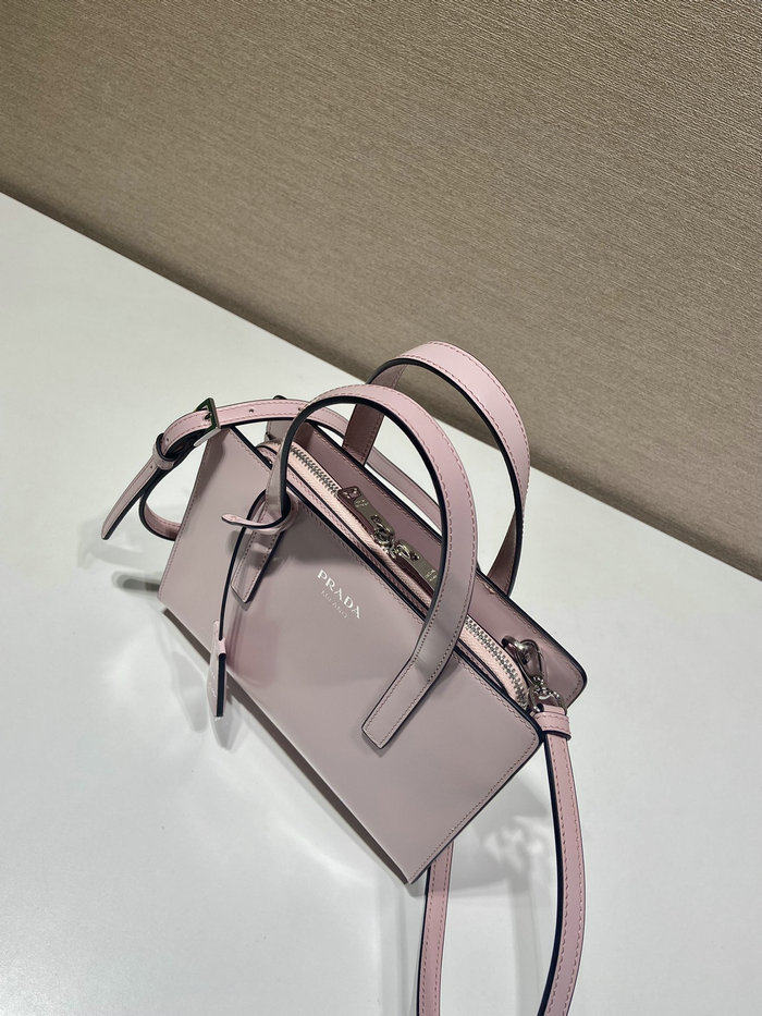 Prada Re-Edition 1995 brushed-leather mini handbag Pink 1BA357