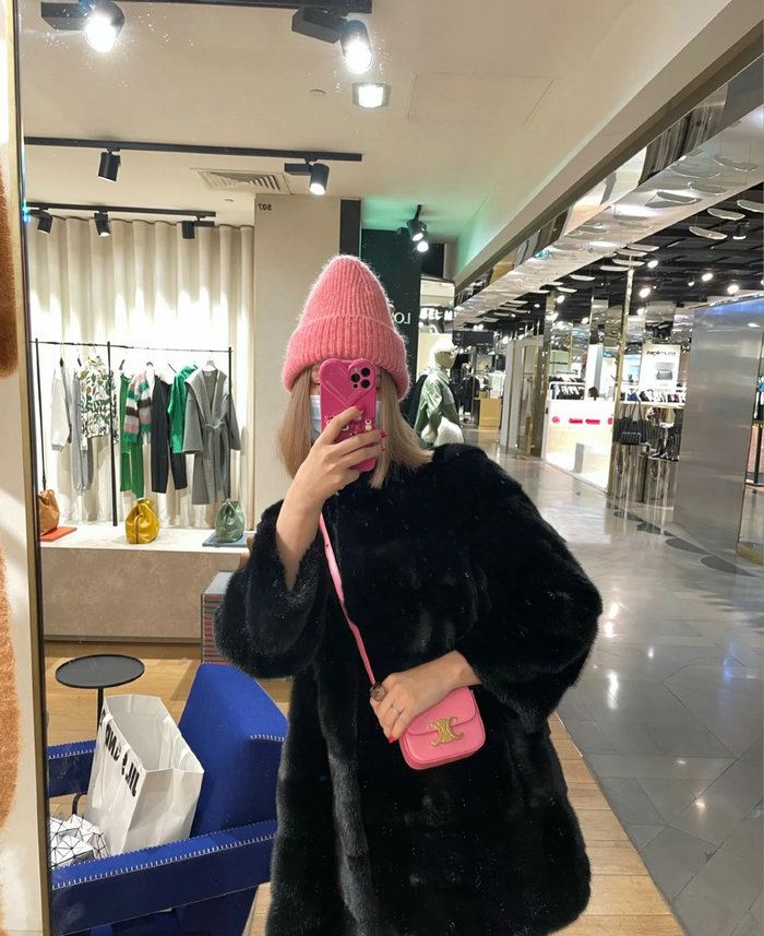 Celine Mini Triomphe Pink C35021