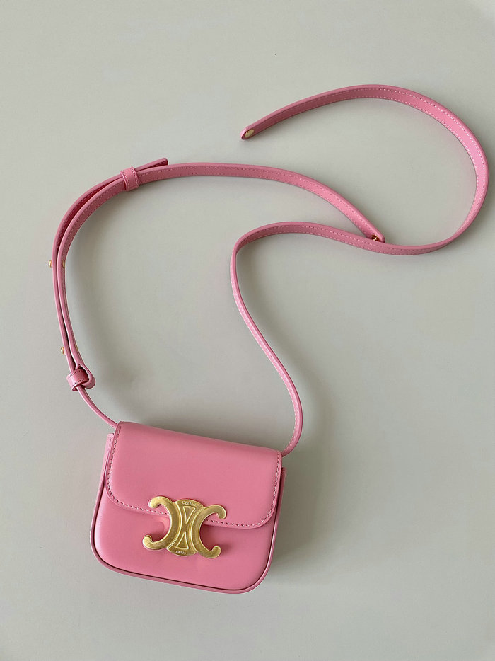 Celine Mini Triomphe Pink C35021