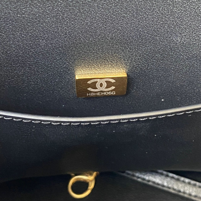 Chanel Calfskin Bucket Bag Black AS3452