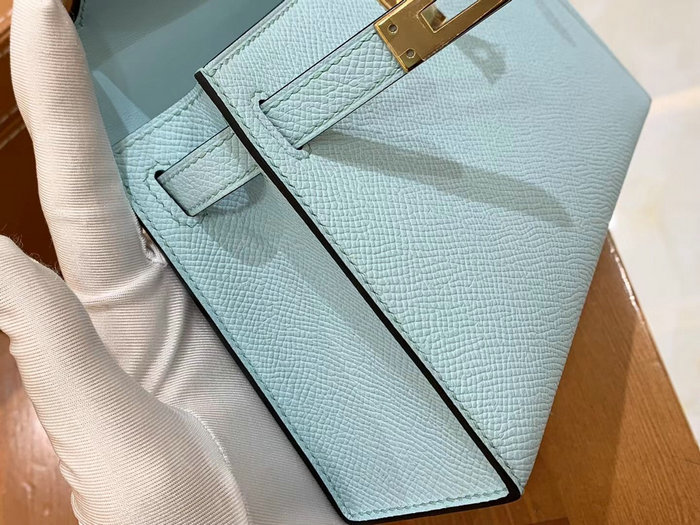 Hermes Mini Kelly II Bag Bleu Zephyr H82401