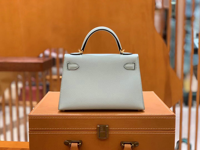 Hermes Mini Kelly II Bag Bleu Zephyr H82401