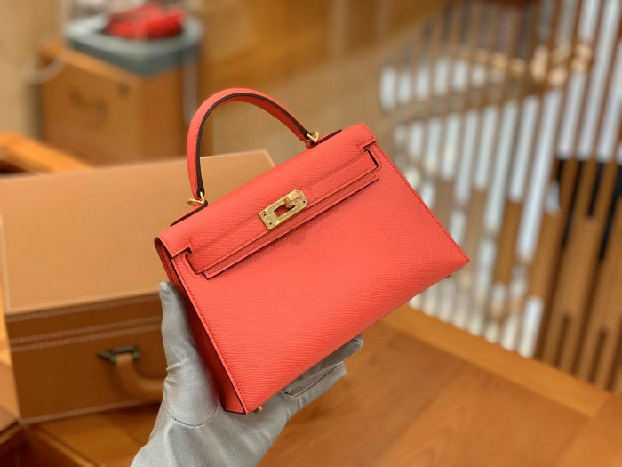 Hermes Mini Kelly II Bag Crevette H82401