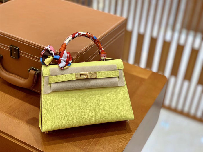 Hermes Mini Kelly II Bag Lime H82401