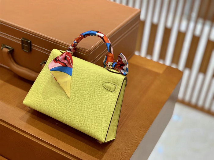 Hermes Mini Kelly II Bag Lime H82401