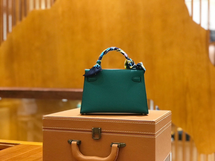 Hermes Mini Kelly II Bag Malachite H82401