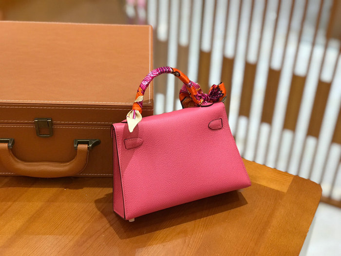 Hermes Mini Kelly II Bag Rose eLipstick H82401