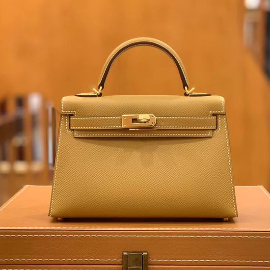 Hermes Mini Kelly II Bag Sesame H82401