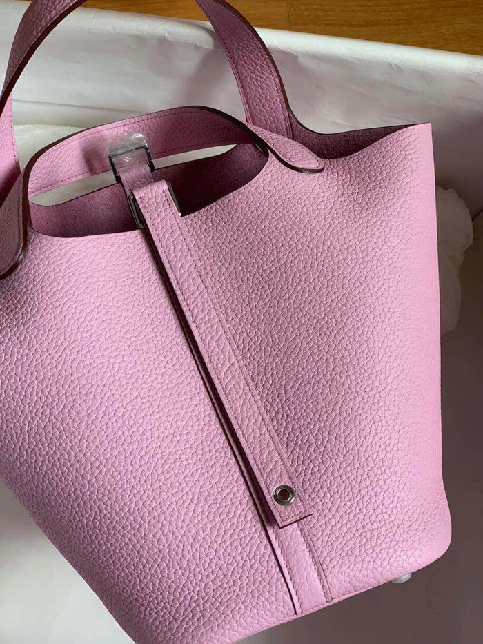 Hermes Picotin Lock 22 Tote Bag Mauve Sylvestre H82301